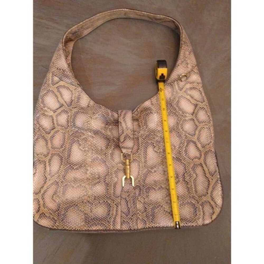 G.I.L.I. got it love it snakeskin leather hobo bag - image 4