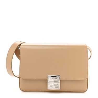 GIVENCHY Box Calfskin Medium 4G Shoulder Bag Beige