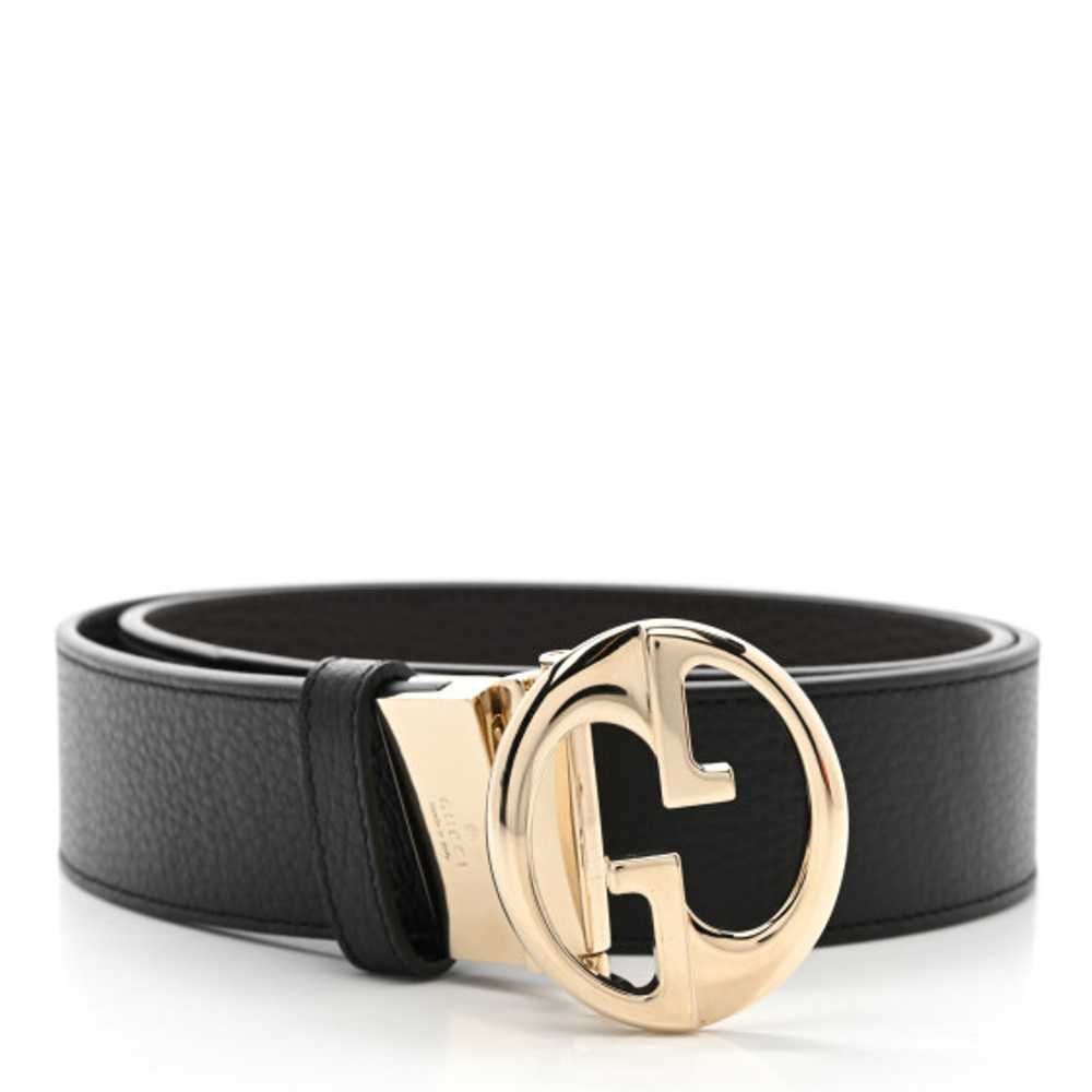 GUCCI Dollar Calfskin 1973 Reversible Belt 90 36 … - image 1