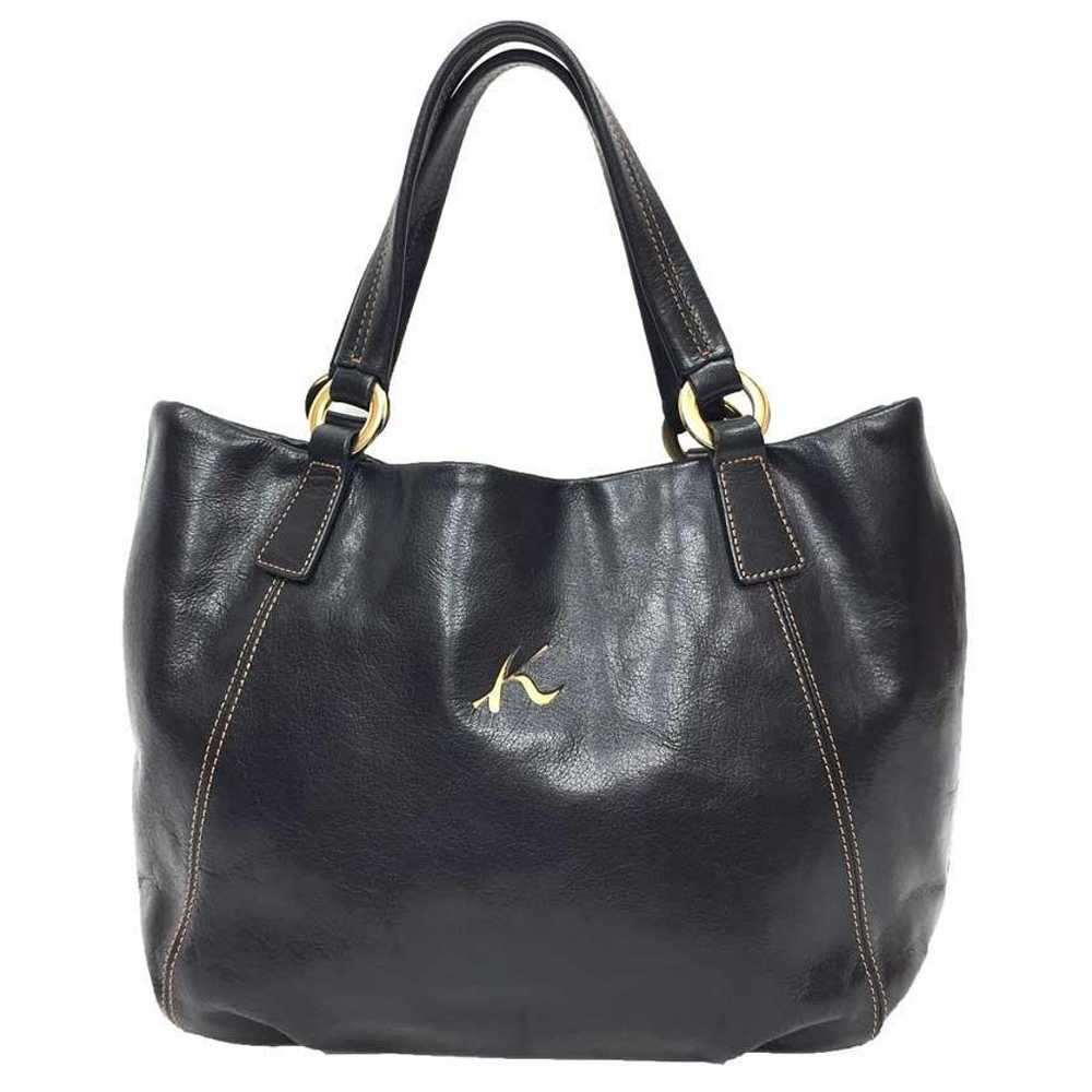 KITAMURA leather tote bag black aq10522 - image 1