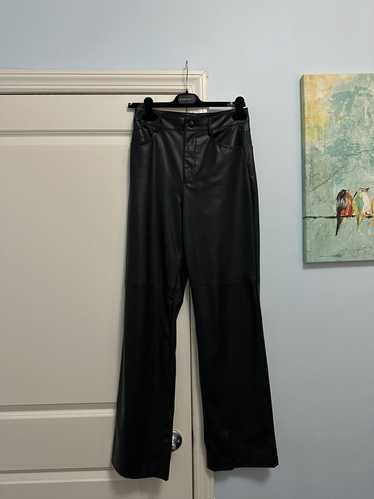 Zara Zara leather black pants