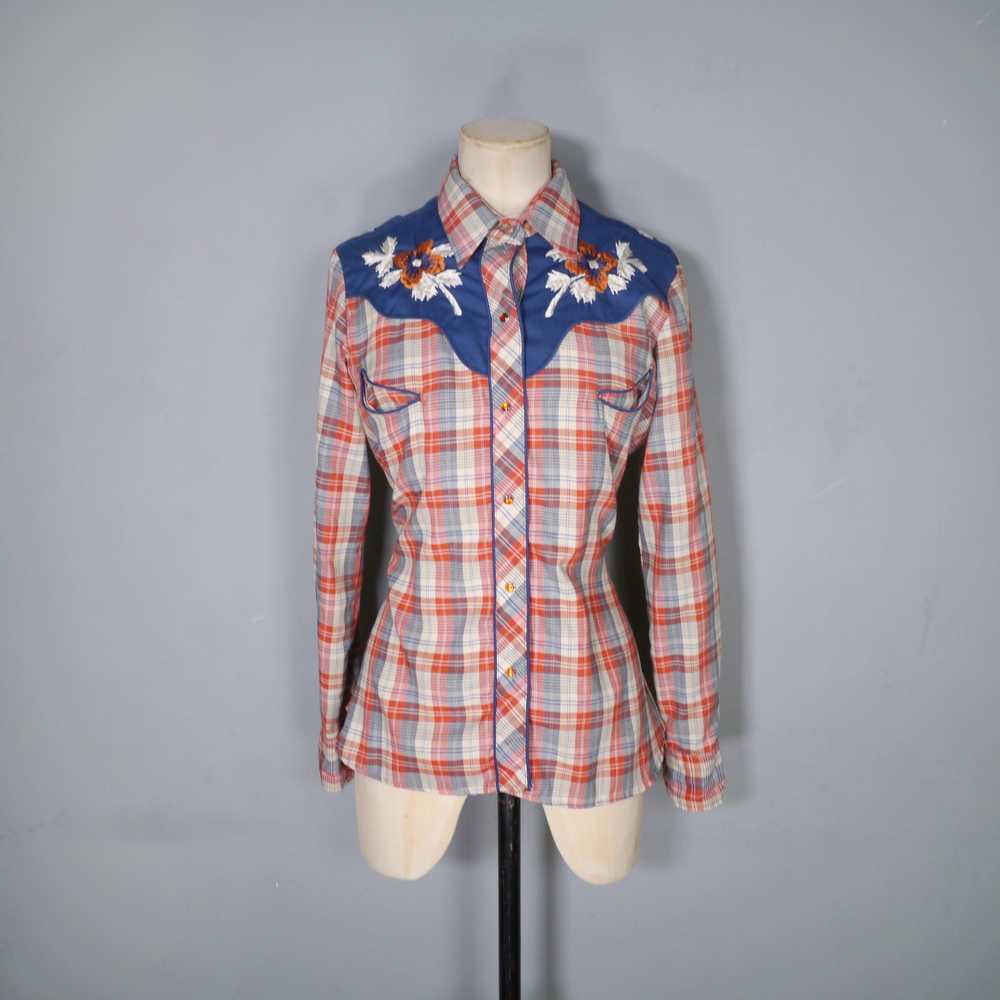 KENNY ROGERS / KARMAN 70s 80s RED CHECK WESTERN E… - image 4