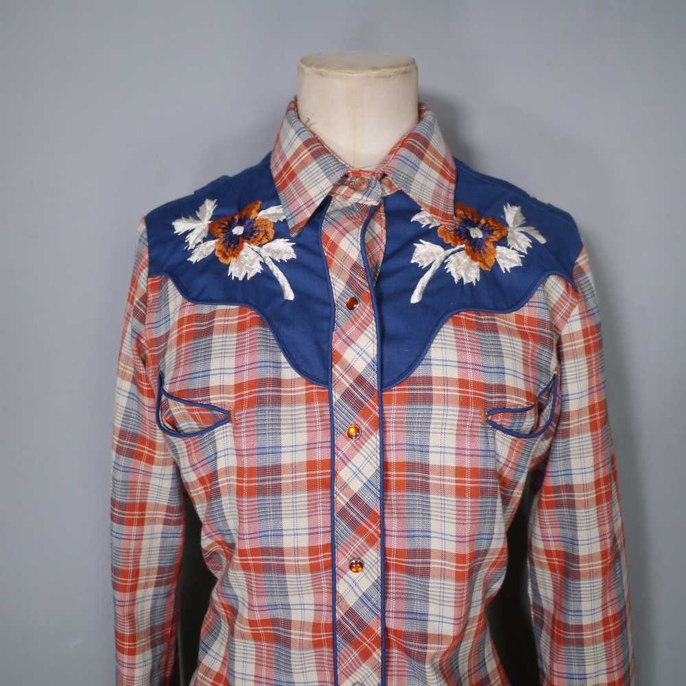 KENNY ROGERS / KARMAN 70s 80s RED CHECK WESTERN E… - image 5