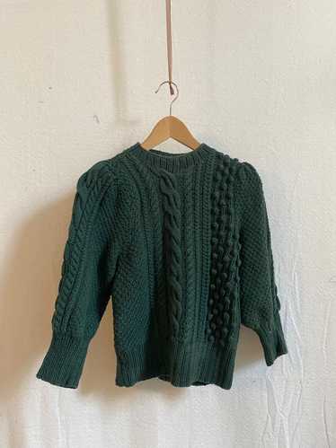 Outlet XS Apiece Apart Green Ruffle sweater