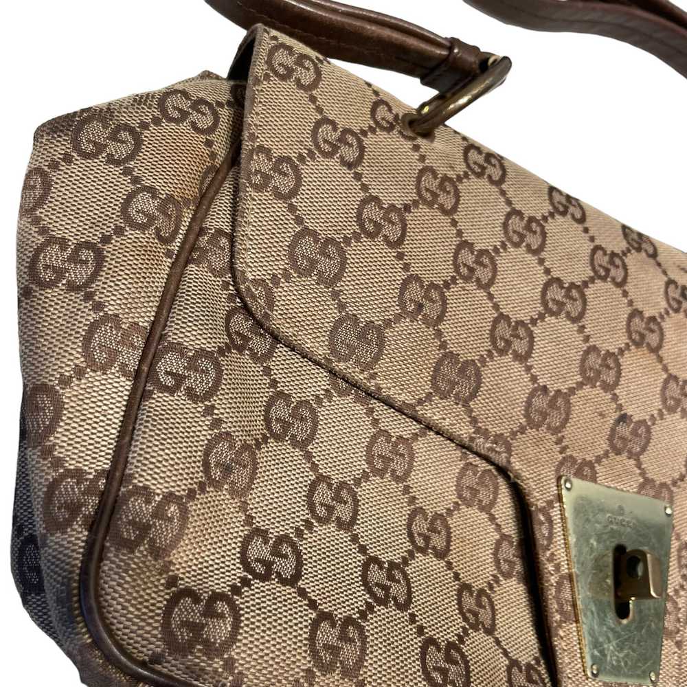 GUCCI/Hand Bag/Monogram/Cotton/KHK/90643 - image 6