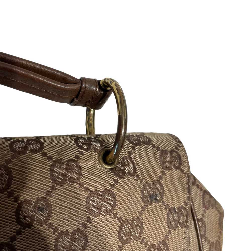 GUCCI/Hand Bag/Monogram/Cotton/KHK/90643 - image 7