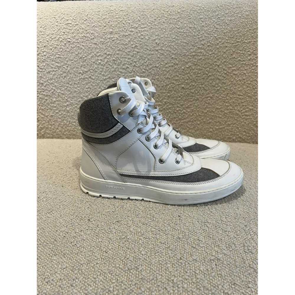 Dior Homme Leather high trainers - image 2