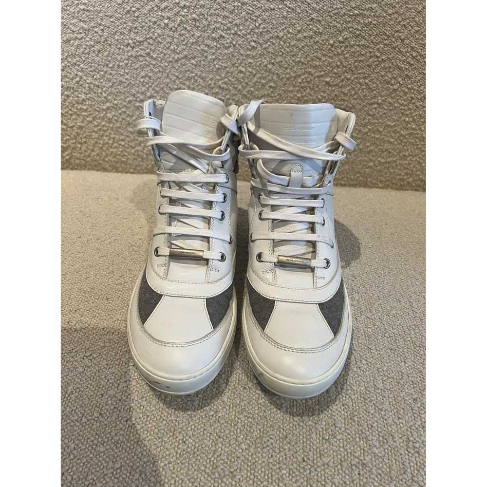 Dior Homme Leather high trainers - image 3