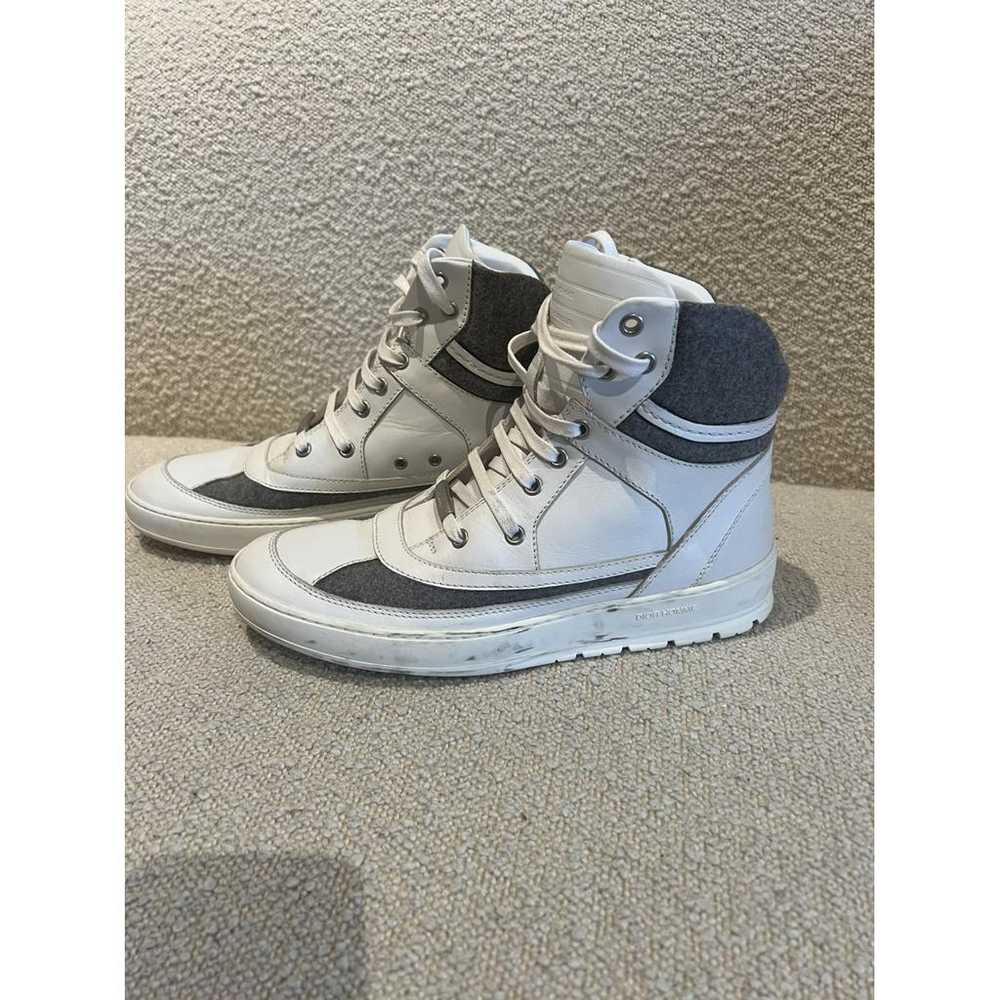 Dior Homme Leather high trainers - image 4