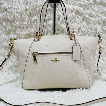 【Brand New】COACH Shoulder Bag 2way White Leather