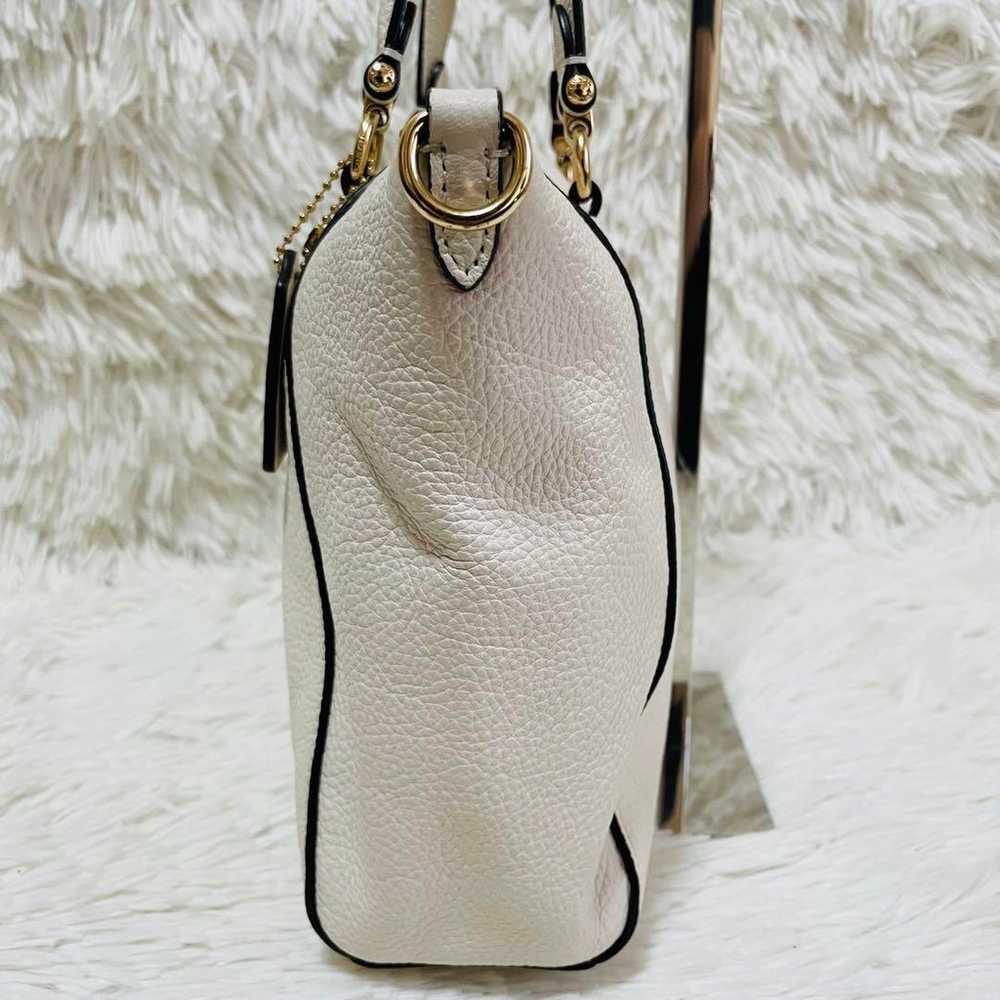 【Brand New】COACH Shoulder Bag 2way White Leather - image 3