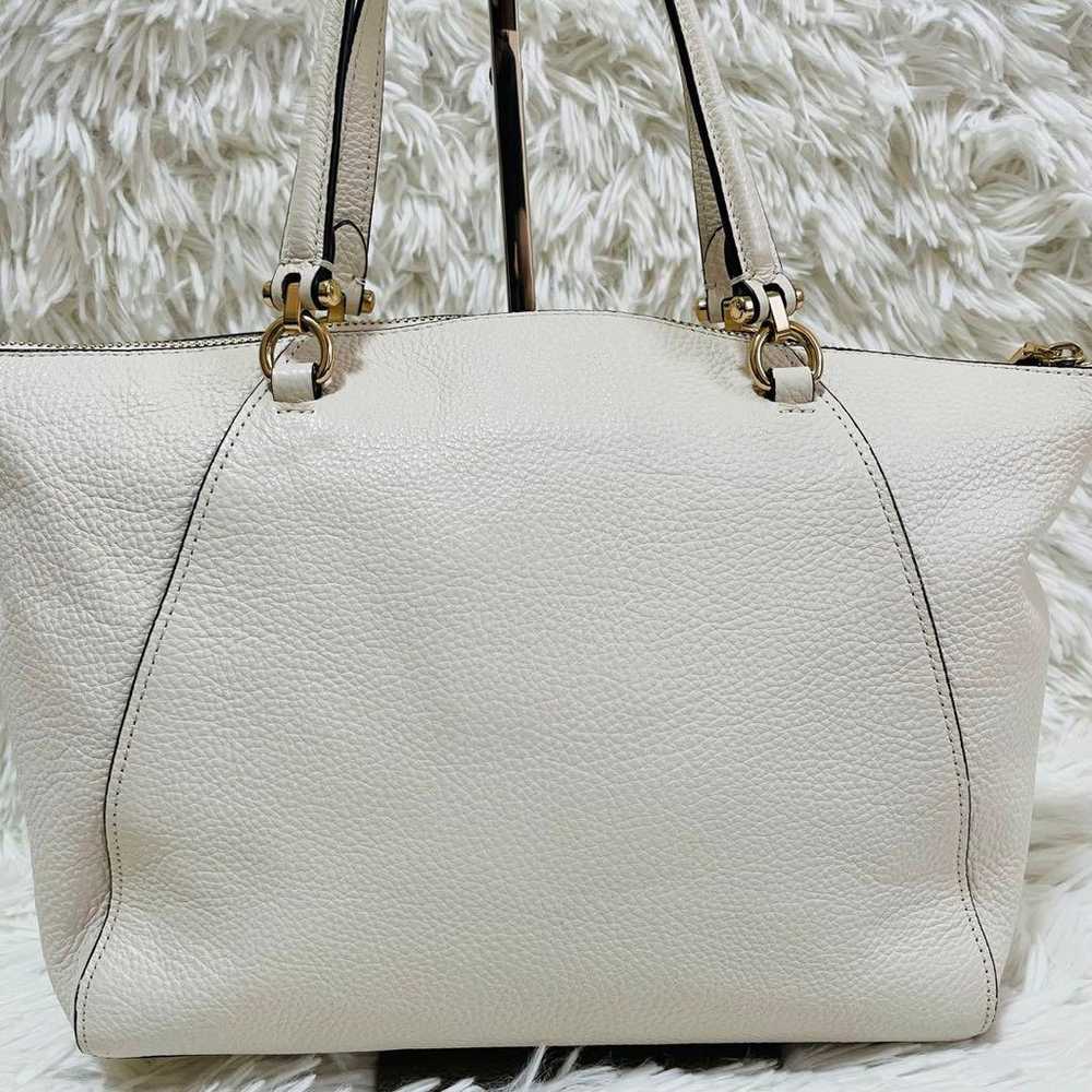 【Brand New】COACH Shoulder Bag 2way White Leather - image 5