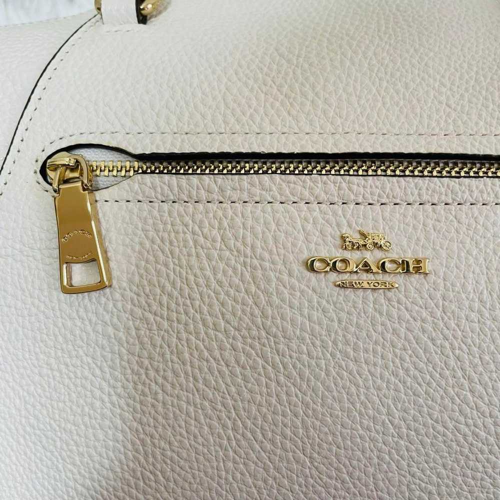 【Brand New】COACH Shoulder Bag 2way White Leather - image 9