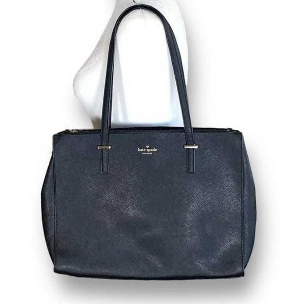 Kate Spade Cedar Street Jensen Tote Bag Black Tex… - image 1