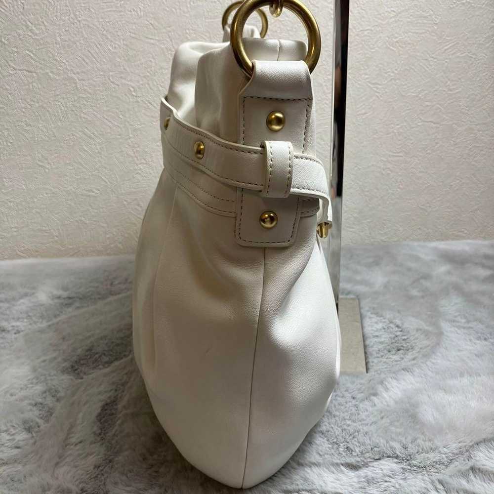 COACH 8B15 Shoulder Bag White with storage bag - image 5