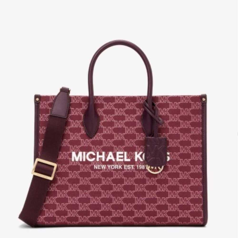 MICHAEL KORS Burgundy Tote Bag - image 3