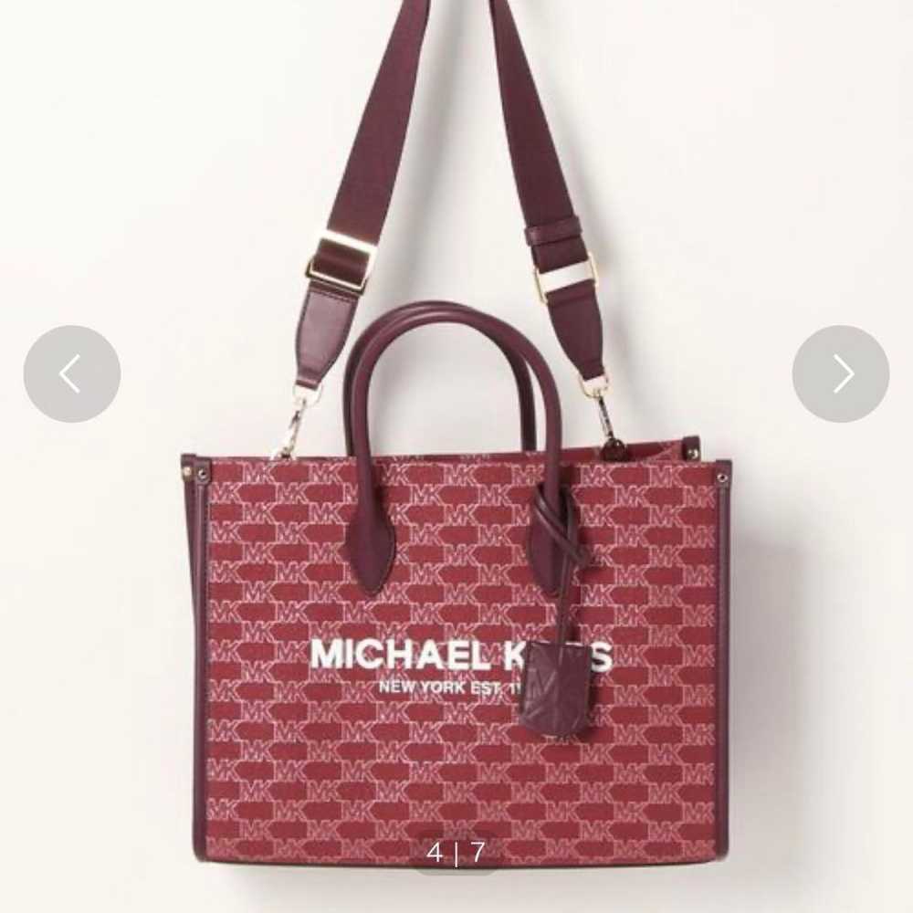 MICHAEL KORS Burgundy Tote Bag - image 5