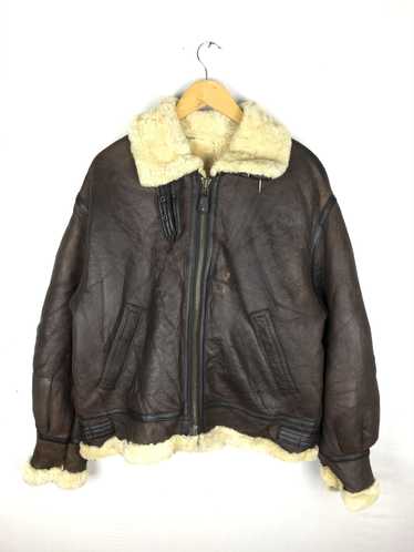 B 3 × Sheepskin Coat Vintage B3 Shearling Jacket - image 1