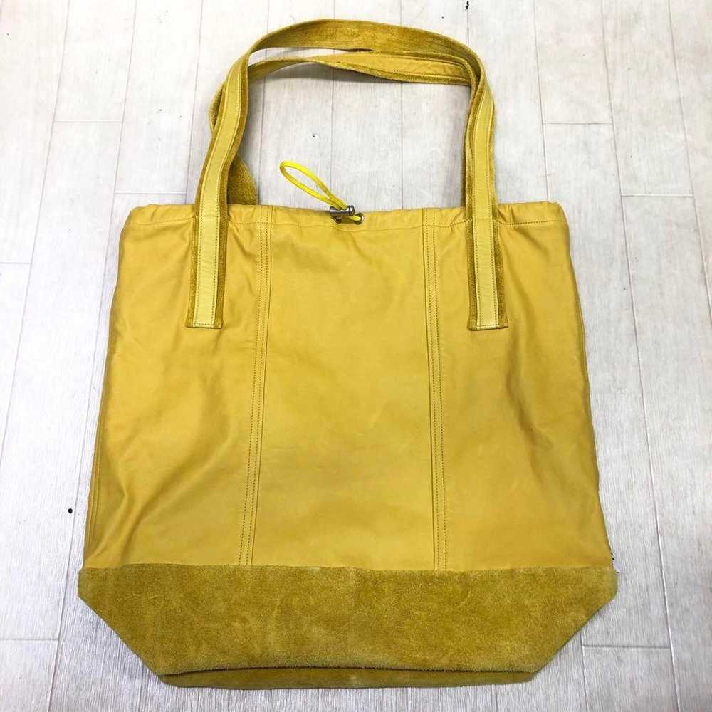 SISII Shishi Leather Shoulder Bag Tote Bag Yellow - image 1