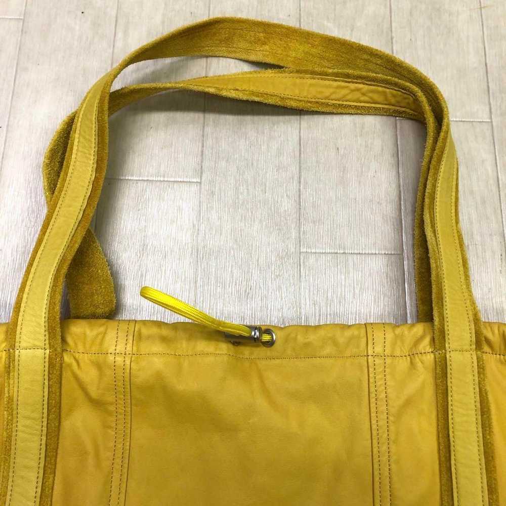 SISII Shishi Leather Shoulder Bag Tote Bag Yellow - image 2