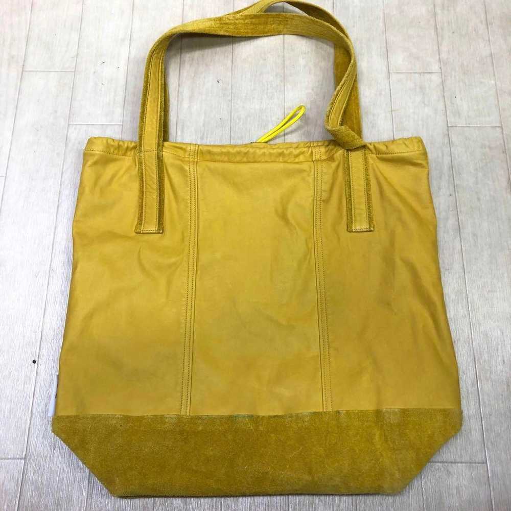 SISII Shishi Leather Shoulder Bag Tote Bag Yellow - image 4