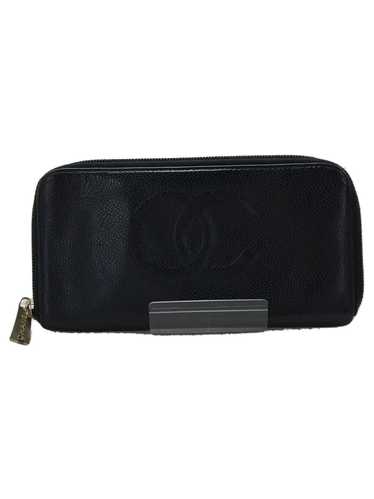 [Used in Japan Wallet] Used Chanel Long Wallet/Lea