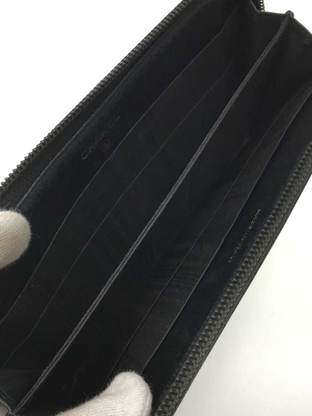 [Used in Japan Wallet] Used Chanel Long Wallet Le… - image 6