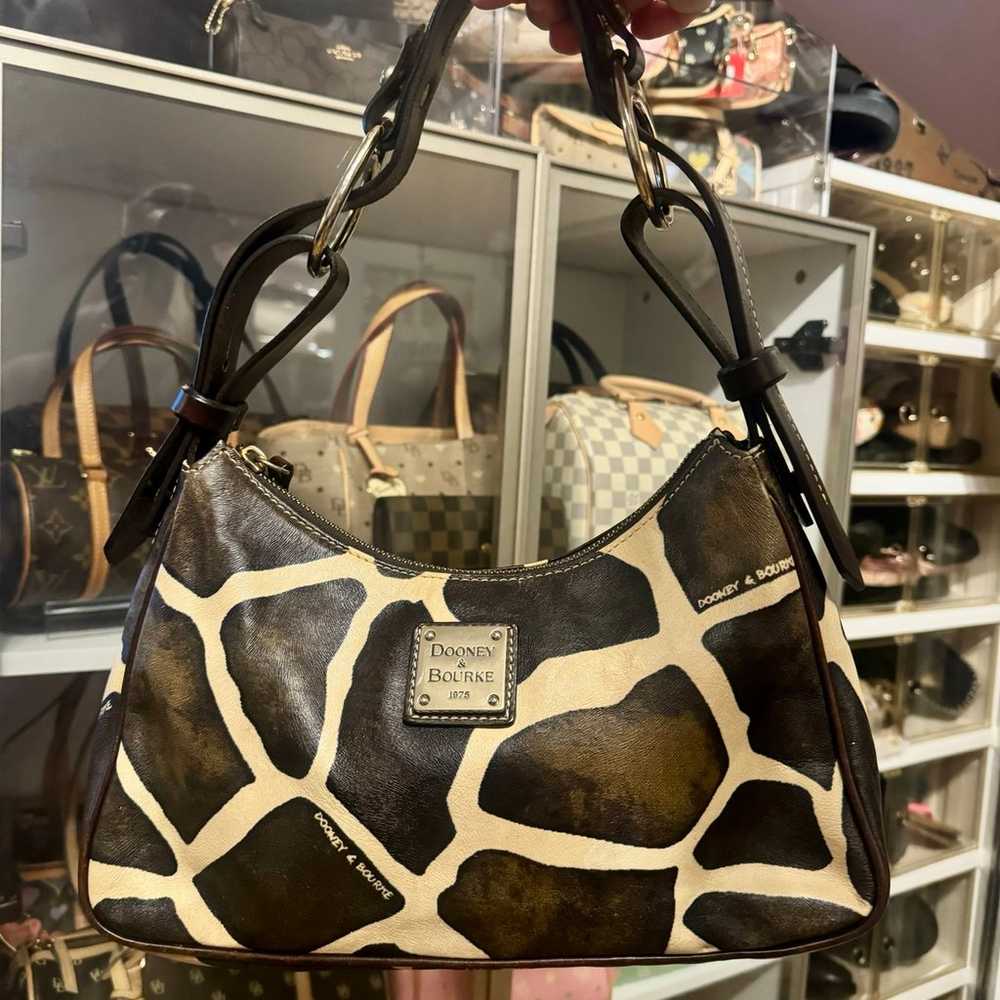 Dooney and Bourke Giraffe print small hobo bag - image 1