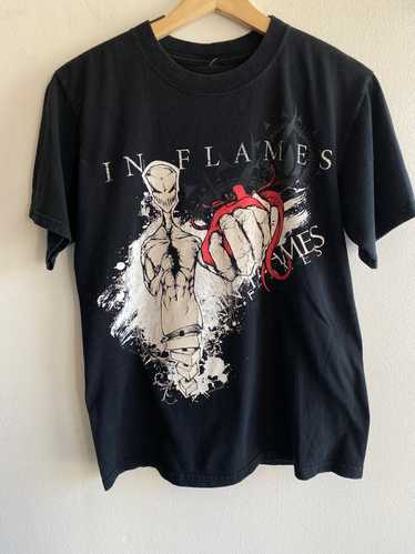In Flames. Shirt. White. L - Gem In Flames. Shirt. White. L - Gem