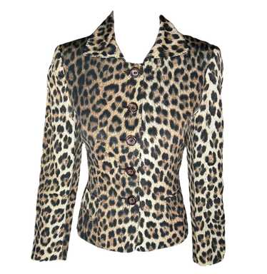 Moschino Y2K Cheap & Chic Leopard Button Up Jacket