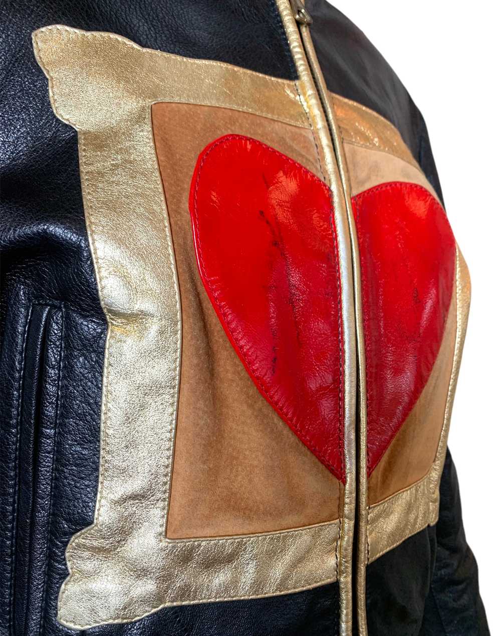 Moschino F/W 1990/1991 "Art Is Love" Leather Bomb… - image 5