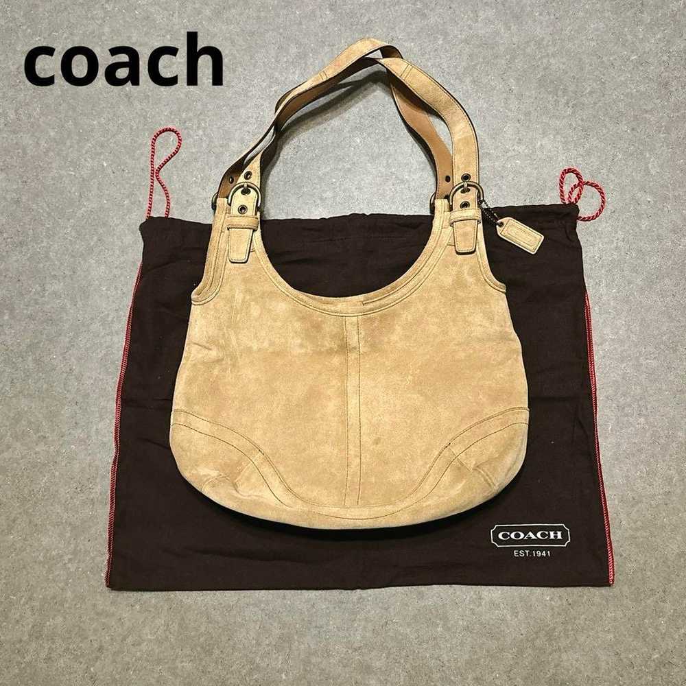 Coach Hobo Ergo Suede Leather Shoulder Bag - image 1