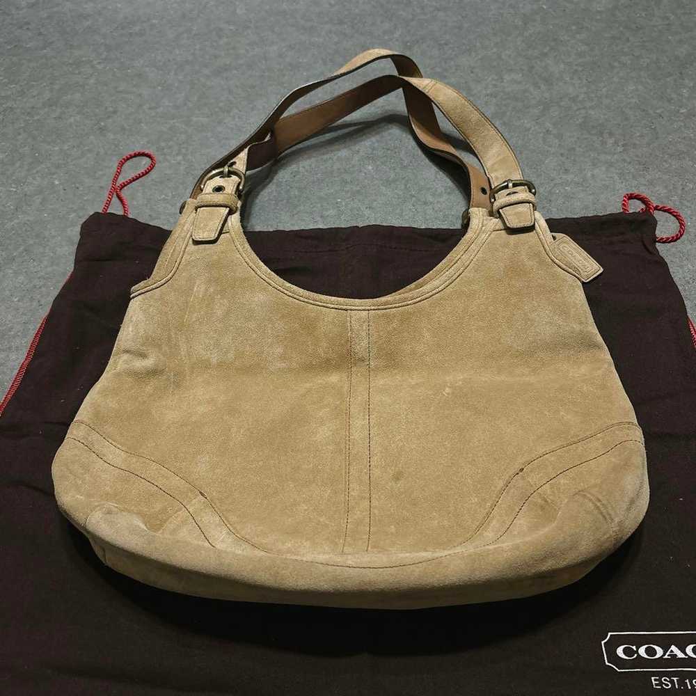 Coach Hobo Ergo Suede Leather Shoulder Bag - image 3