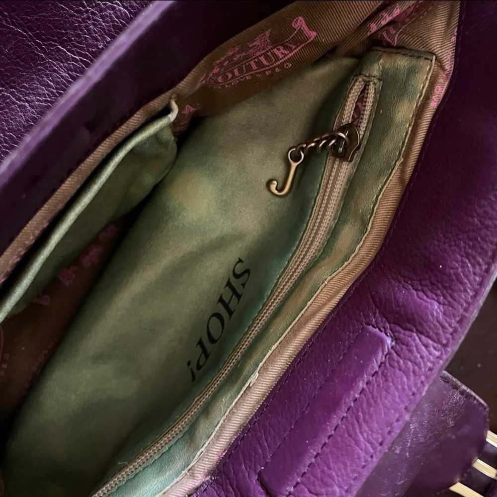 Large Purple Vintage Juicy Couture Bag with three… - image 4