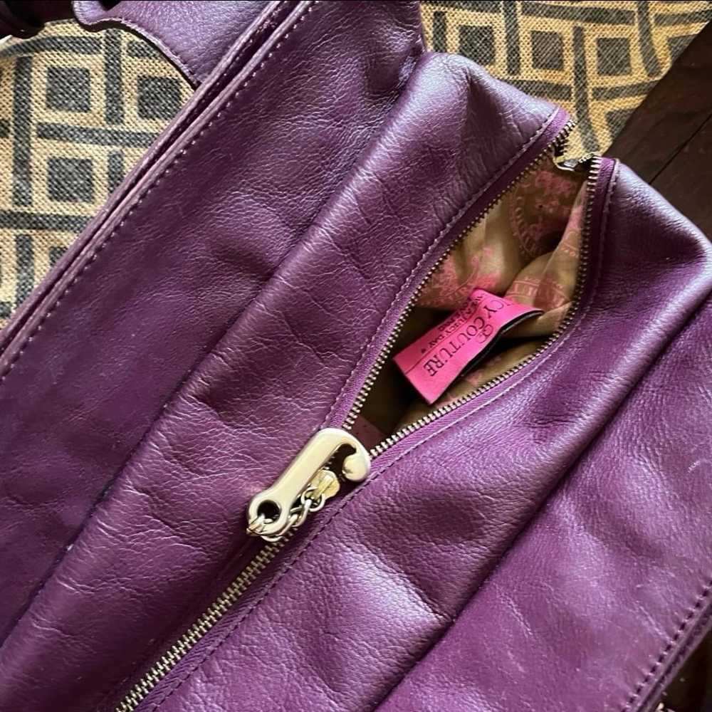 Large Purple Vintage Juicy Couture Bag with three… - image 5