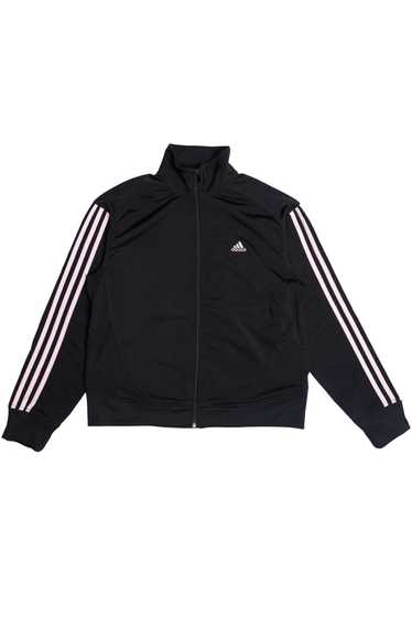 Adidas Baby Pink Striped Lightweight Track Jacket