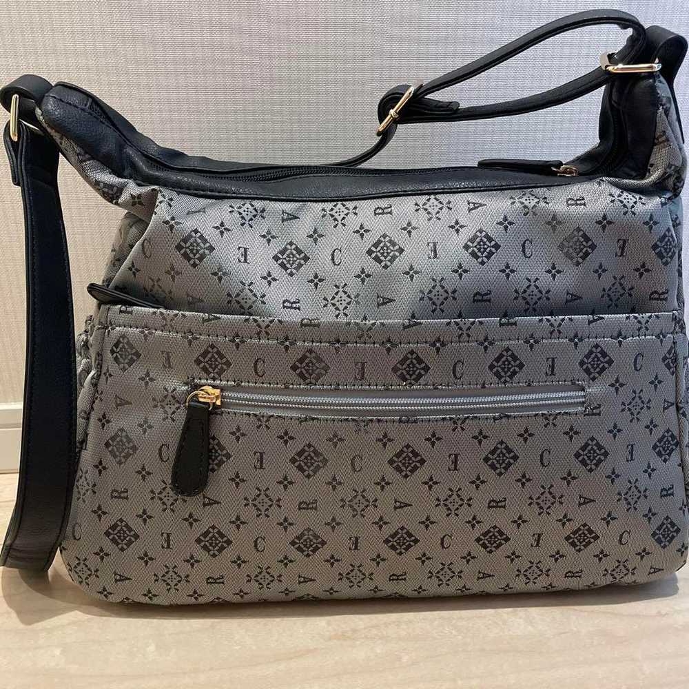 CJC Shoulder Bag Gray Nylon - image 2