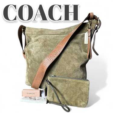 Rare COACH Old Shoulder Bag Suede 9324