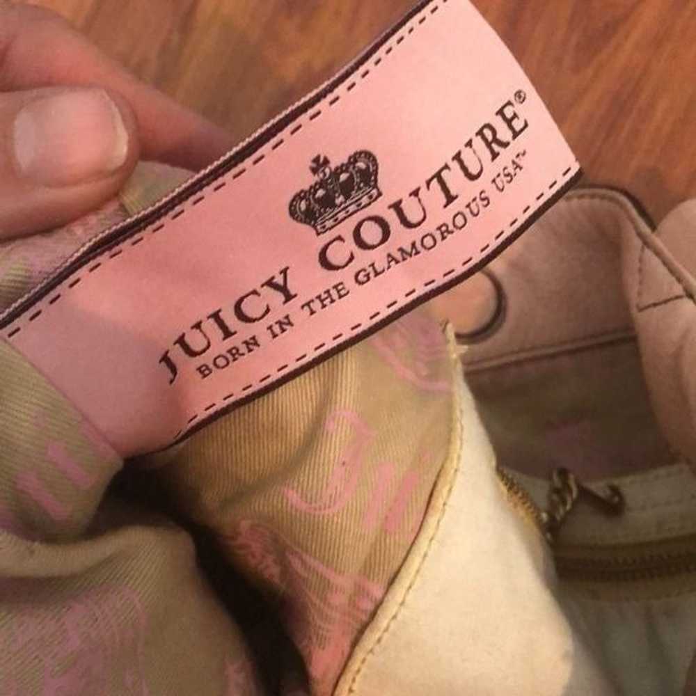 Juicy Couture Y2K Blush pink leather tote bag wit… - image 6