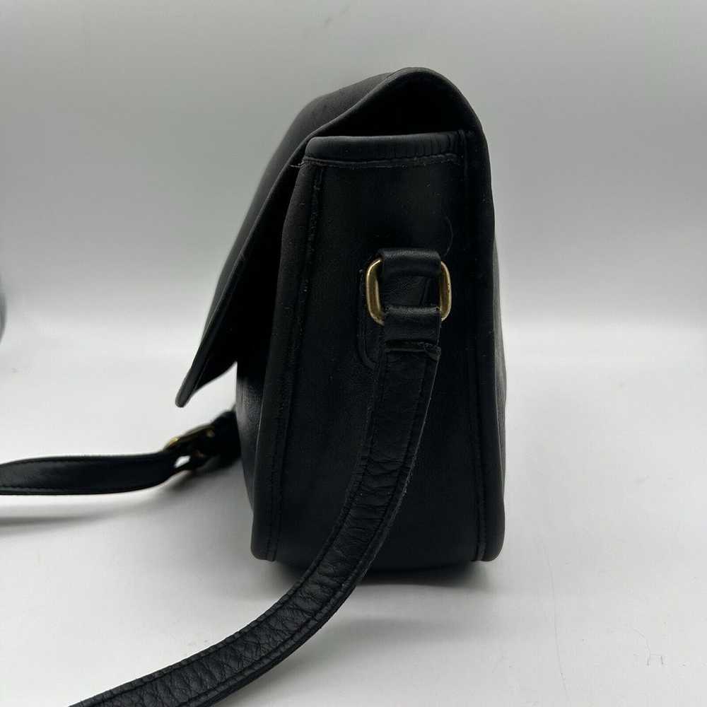 Vintage Coach City Bag 9790 Black Leather Crossbo… - image 3