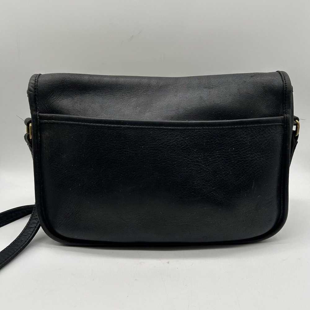 Vintage Coach City Bag 9790 Black Leather Crossbo… - image 4