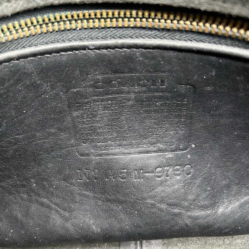 Vintage Coach City Bag 9790 Black Leather Crossbo… - image 8