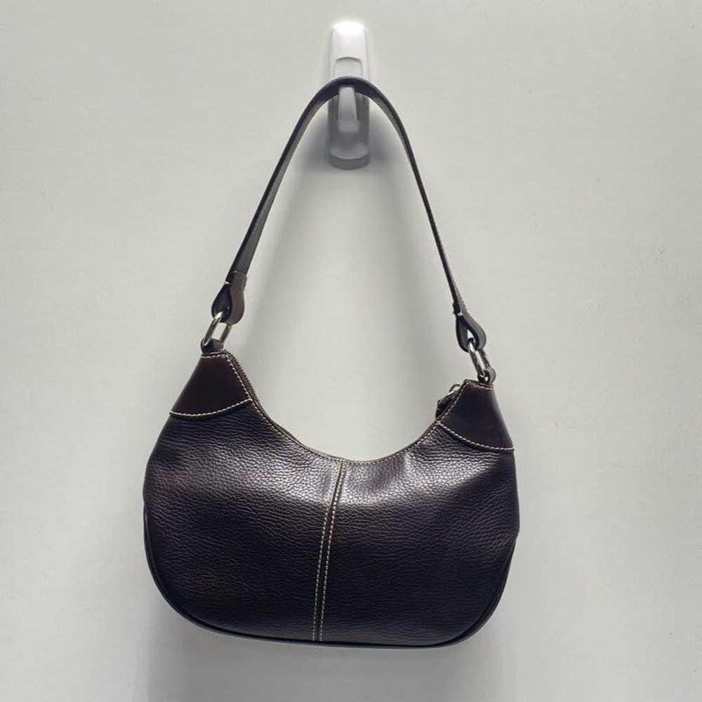 Dooney & Bourke Pebble Leather Hobo Shoulder Bag … - image 2