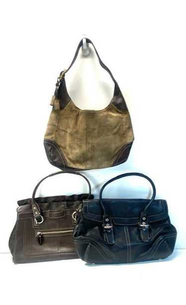 Coach Assorted Lot of 3 Leather Shoulder Bags