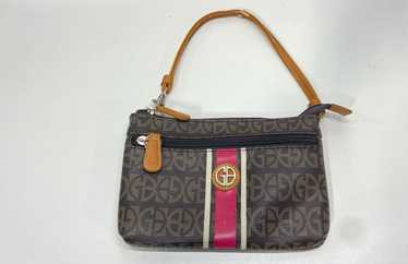 Giani Bernini Brown Canvas Wristlet Bag - image 1