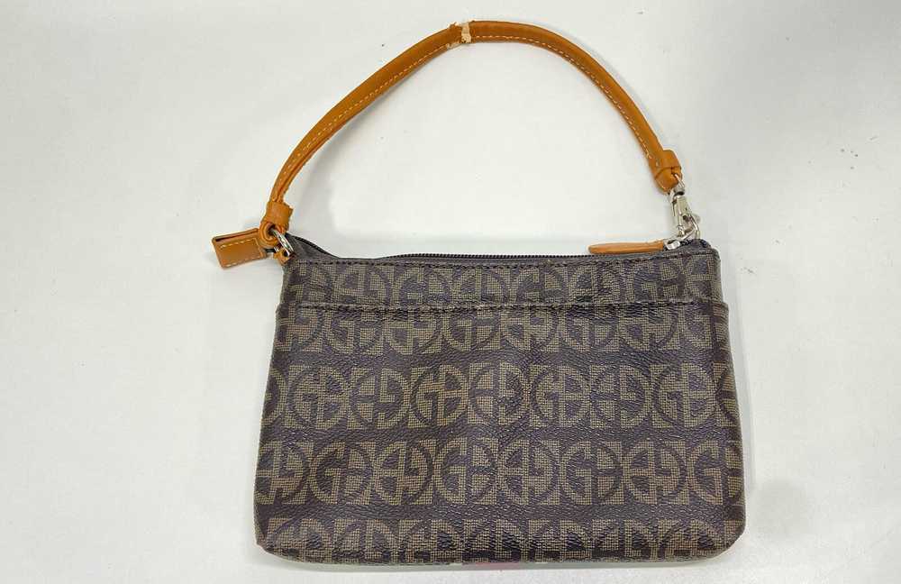 Giani Bernini Brown Canvas Wristlet Bag - image 2