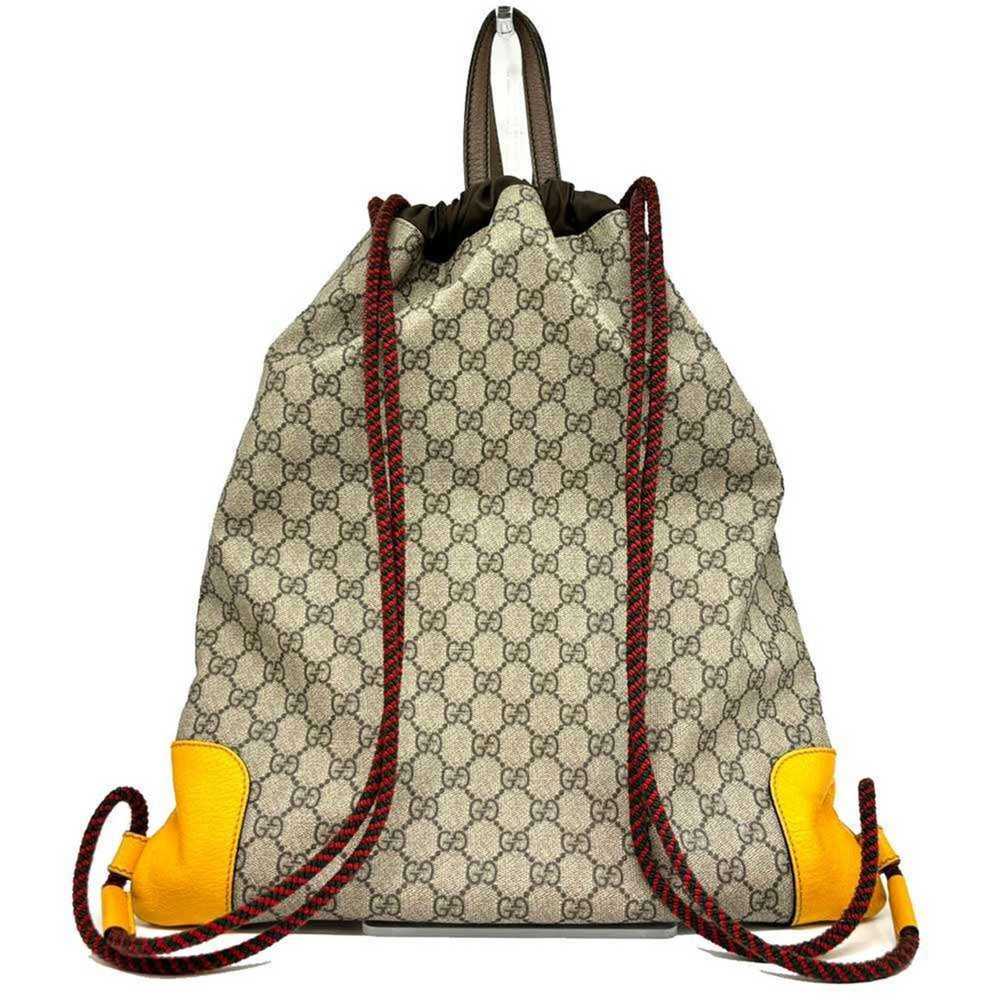 Gucci Gucci Knapsack GG Supreme Tiger Leather Bei… - image 2