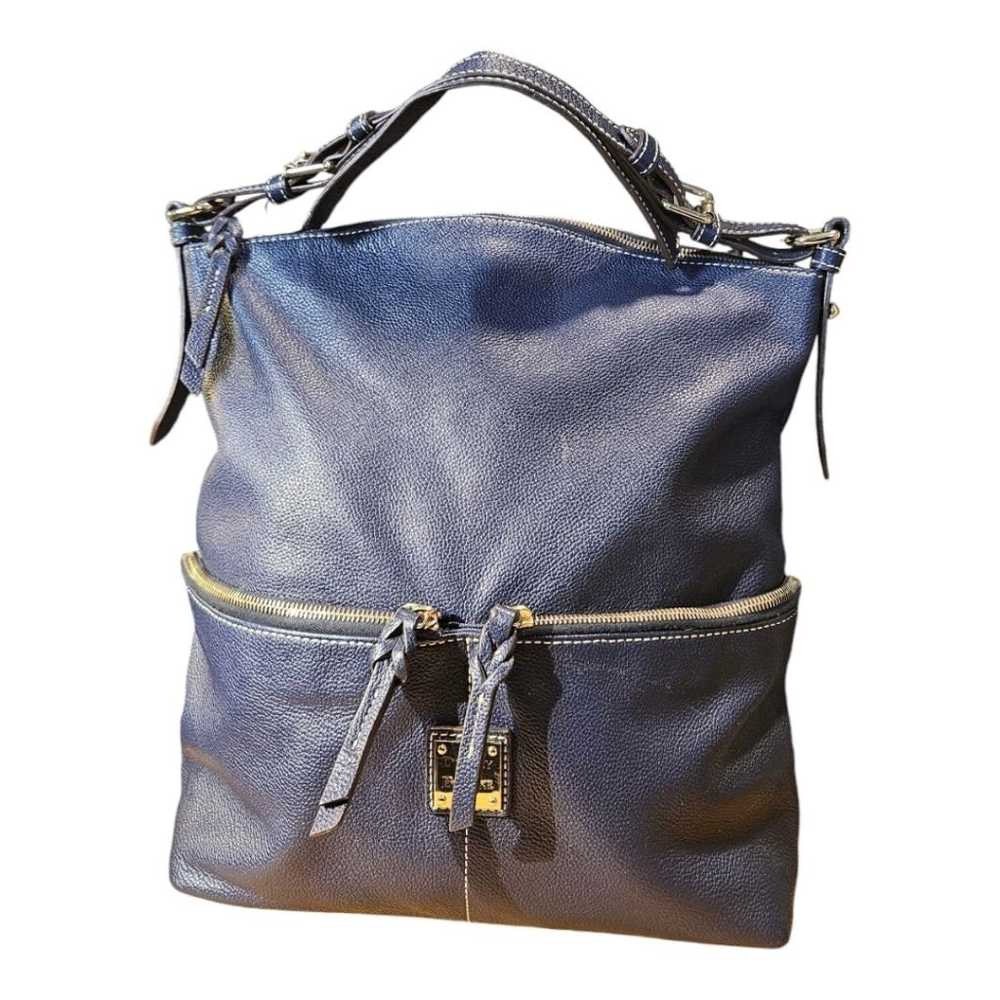 Dooney and Bourke Blue Leather Tote Bag - image 1