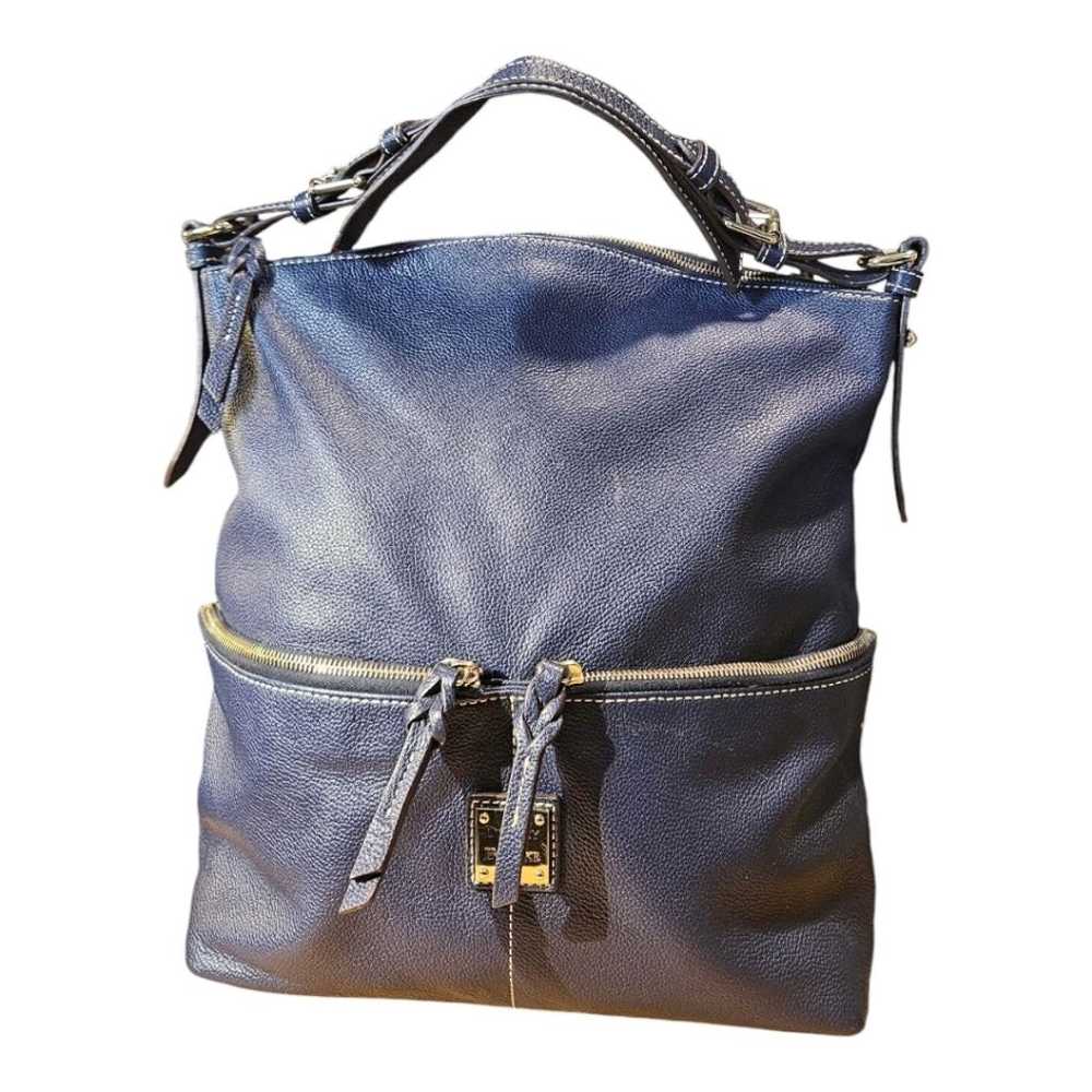 Dooney and Bourke Blue Leather Tote Bag - image 6