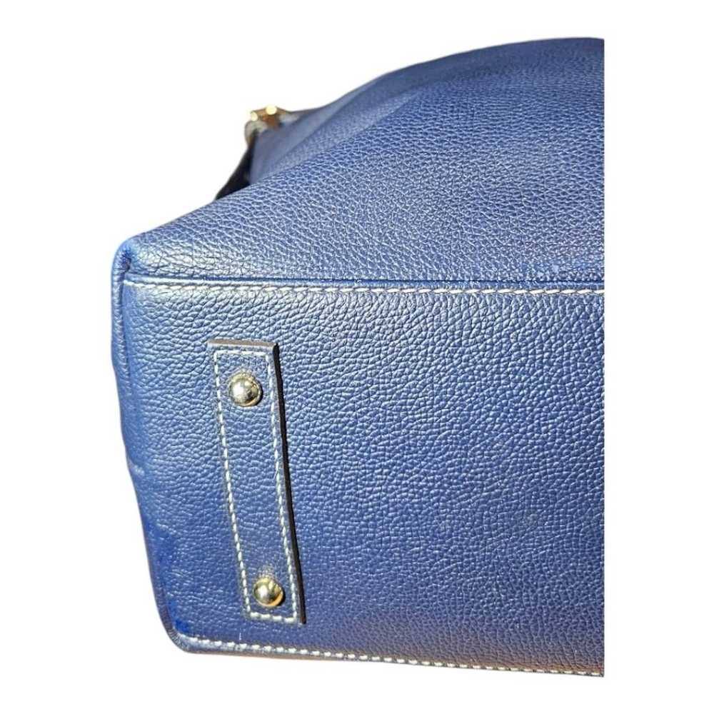 Dooney and Bourke Blue Leather Tote Bag - image 7